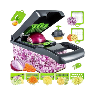 14-in-1 Vegetable Choppers and Slicer - Kitchen Appliances, Gadgets Clearance, Essentials for Cooking, Top Kitchen Gadgets, Onion Veggie & Food Chopper Dicer Onion & Potato Slicer Accessories utensils - KepiShop